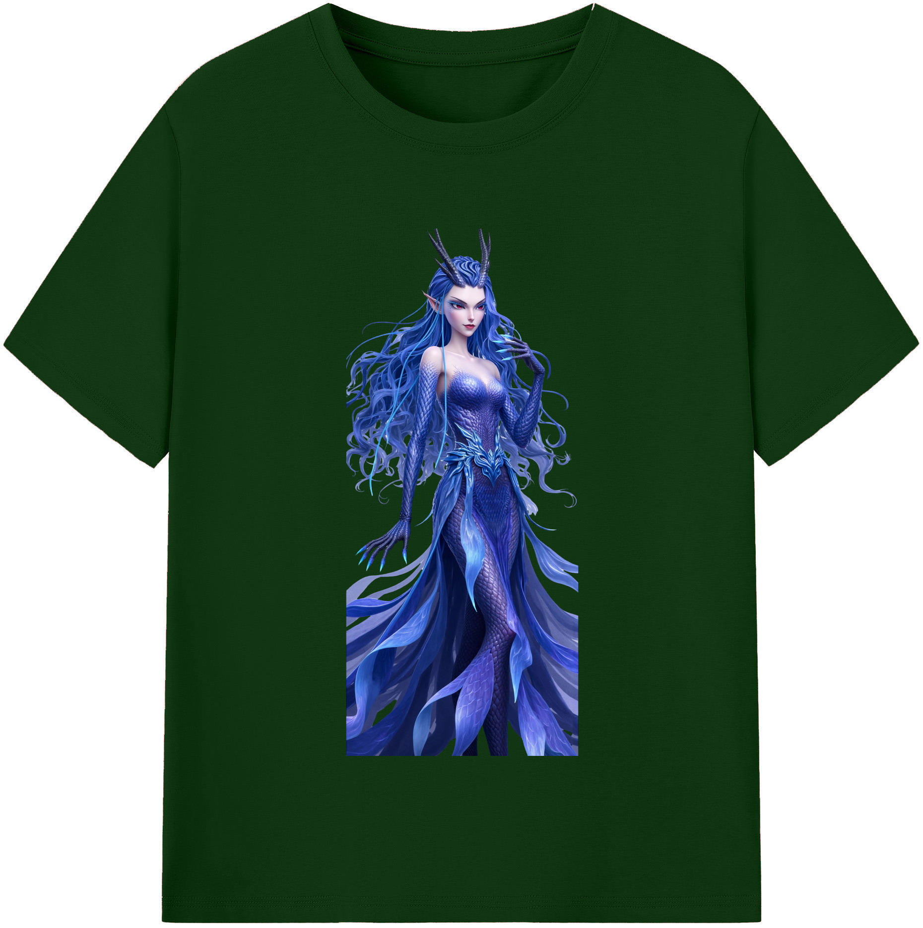 （画像用） Ne Zha 2 ナタ 魔童の大暴れ 綿100％半袖Tシャツ（フロントプリント）